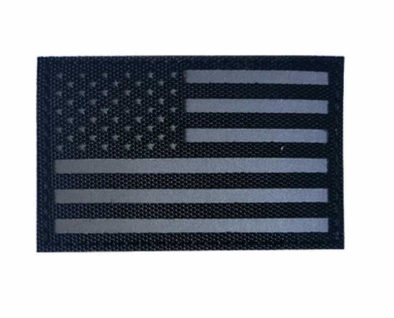 US Flag Reflective Patch USA  SRT Military Special Forces Tactical Fastener Patch Hook and Loop Army Badge Armband Costumes DIY