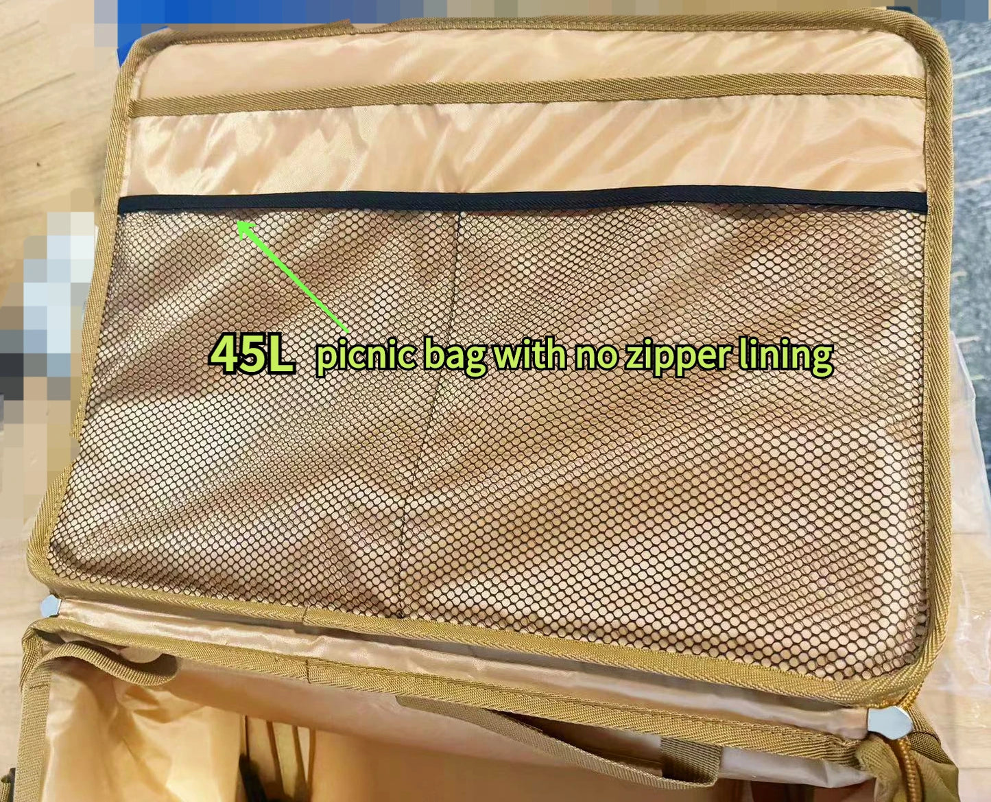 30 45L Camping Storage Bag Trunk Organizer with Handles Versatile Large Capacity for Outdoor Barbecue Camping Cooking Picnic