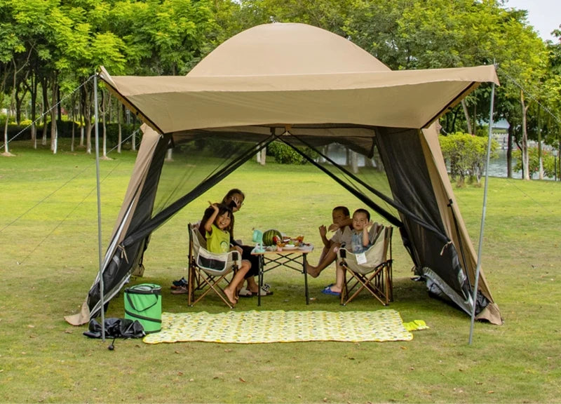 Oxford+Mesh Canopy Outdoor Sunscreen Anti-mosquito Tent Picnic Fishing Pergola UV Protection Sunshelter Large Space Party Tour