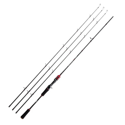 1.68m/1.8m Fishing Rod Carbon Fiber Spinning/Casting Lure Pole Bait WT 4-35G Line WT 2-20LB 3Tips Fast Bass Fishing Rods