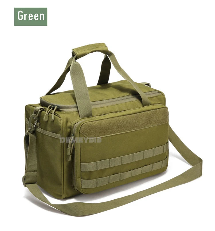 Tactical Range Bag Outdoor Hunting Training Shooting Molle Gun Bags Climbing Hiking Camping Large Capacity Handbag