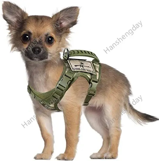 Chihuahua Cloth Small Dog Tactical Vest Training Harness xs Outdoor Working  Adjustable Military MOLLE with Rubber Handle