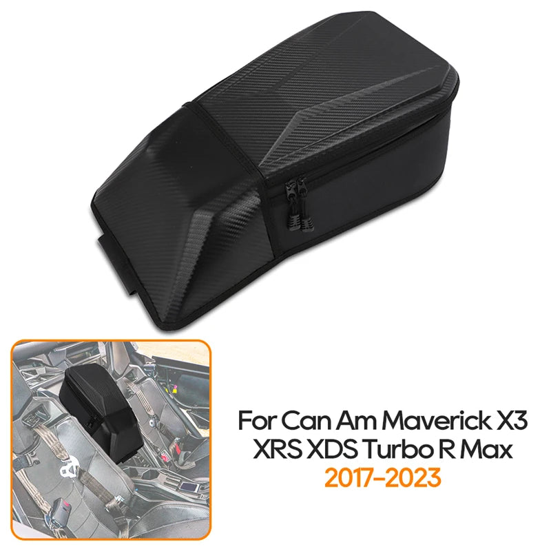 UTV X3 Storage Bag Center Shoulder Console Box Between Seat Storage For Can Am Can-Am Maverick X3 XRS XDS Turbo R Max 2017-2023