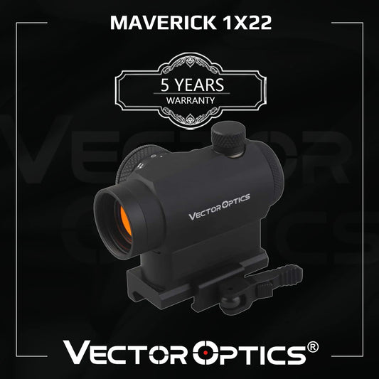 Vector Optics Maverick 1x22 Tactical Compact Red Dot Sight Scope with Quick Release QD Mount For Real Rifles Handguns Airsoft