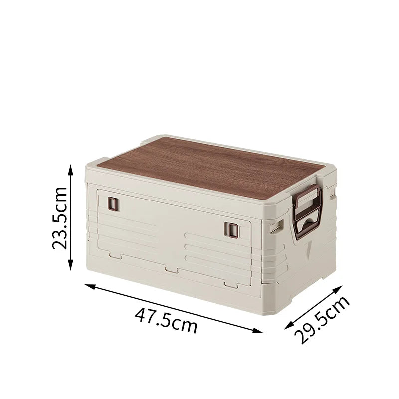 1pc Outdoor Camping Storage Box, Portable Large Capacity Folding Box, Multifunctional Storage Box For Outdoor Camping Travel