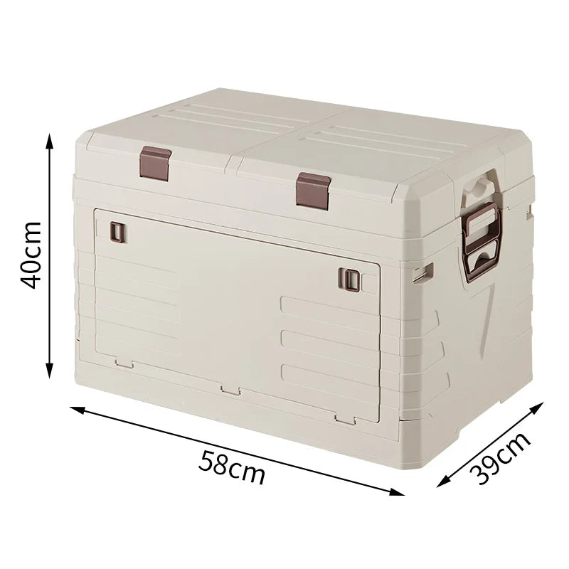 1pc Outdoor Camping Storage Box, Portable Large Capacity Folding Box, Multifunctional Storage Box For Outdoor Camping Travel