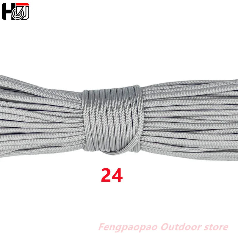 4 Size Dia.4mm 7 Stand Cores Paracord for Survival Parachute Cord Lanyard Camping Climbing Camping Rope Hiking Clothesline