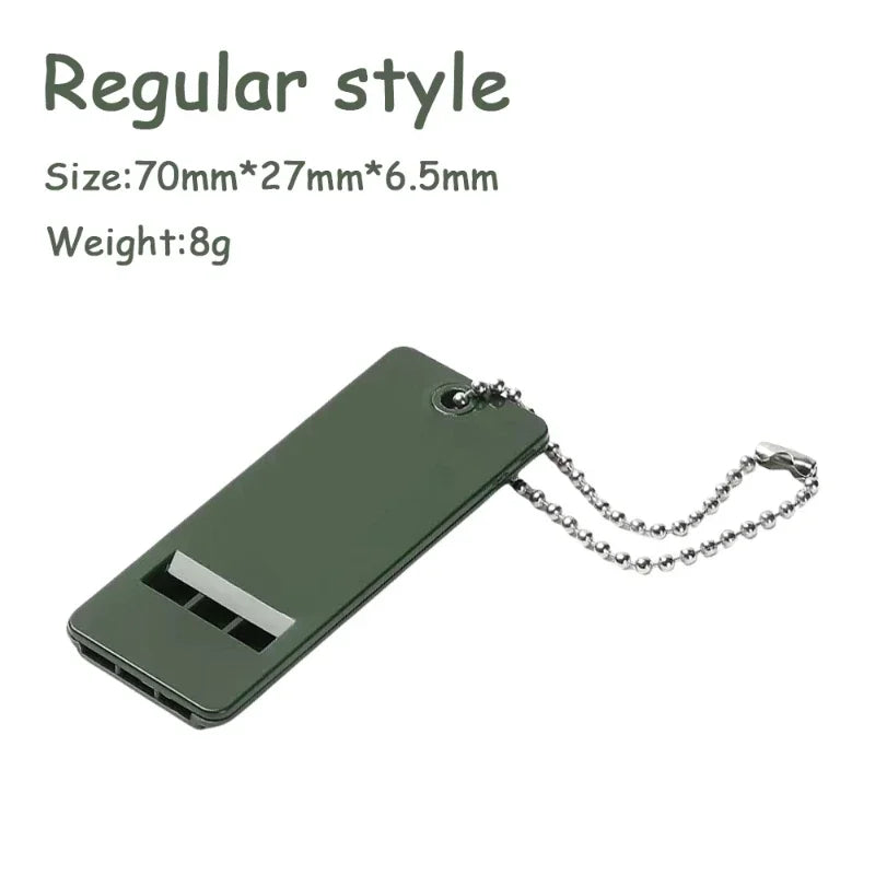 3-Frequency Whistle High Decibel Survival Whistle Portable Keychain Camping Hiking Emergency Survival Whistle Outdoor Tools