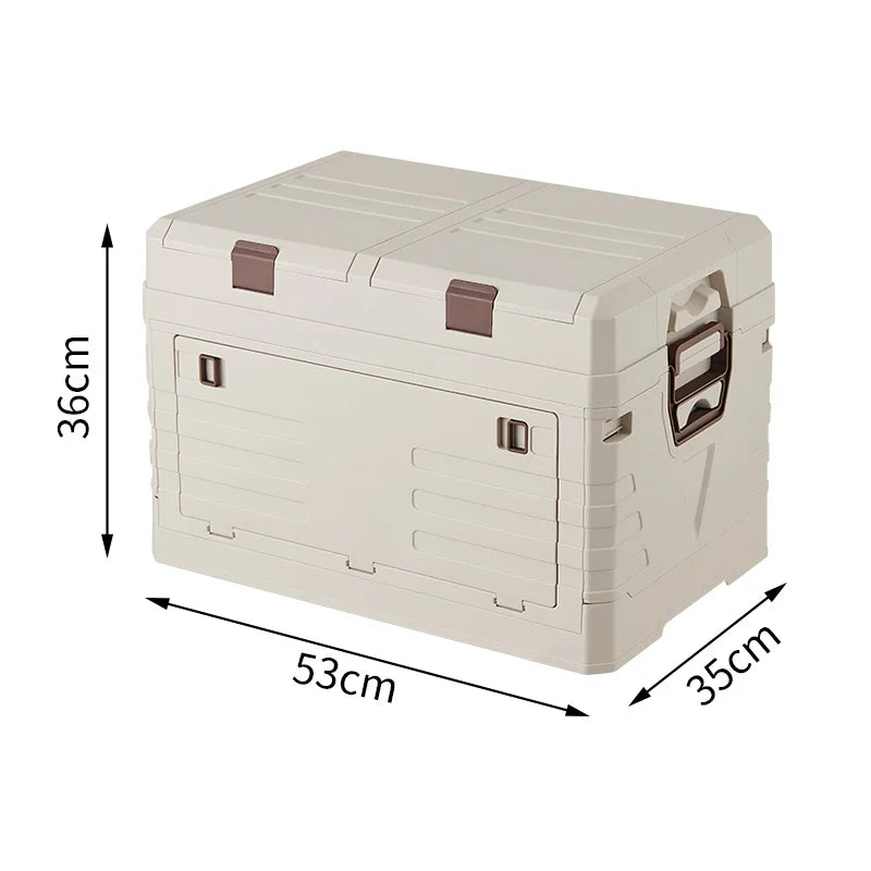 1pc Outdoor Camping Storage Box, Portable Large Capacity Folding Box, Multifunctional Storage Box For Outdoor Camping Travel